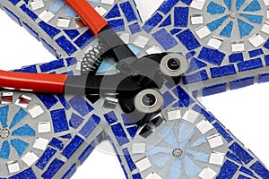 Thre mosaic craft tile nipper for mosaics
