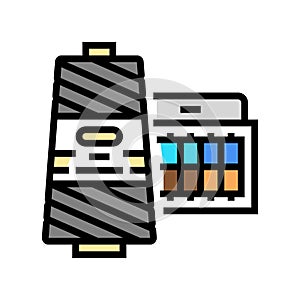 thread accessory color icon vector illustration
