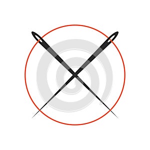 Thread needle illustration