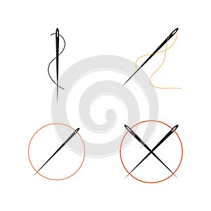 Thread needle illustration