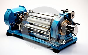 Thread Rolling Machine isolated on transparent background.