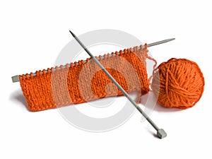 Thread and a spoke for knitting