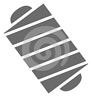 Thread Spool Isolated Vector Icon for Sewing and Tailoring