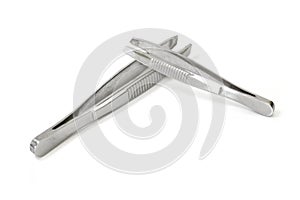 Threading eyebrows machine isolate on white background