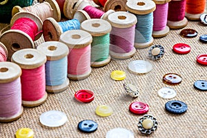 Threads and buttons