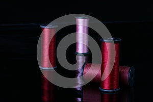 Threads of different colours