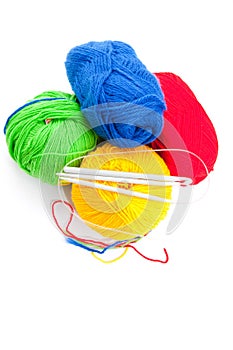 Threads and spokes for knitting