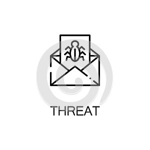 Threat line icon