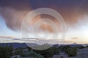 Threatening cloud over New Mexico