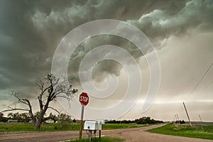 Threatening Storm Clouds in Central Nebraska