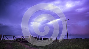 Threatening storm clouds,