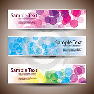 Three Abstract Header Designs