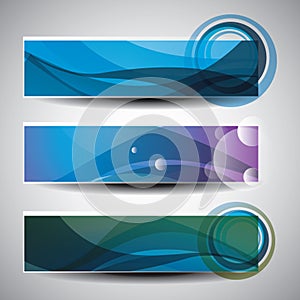 Three Abstract Header Designs