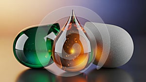 Of soft pastel colors blending blue and orange hues creating a