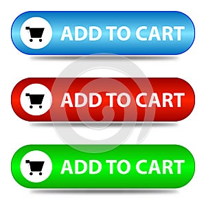 Three ' add to cart ' banners