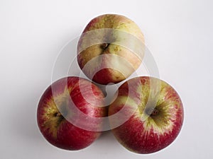 Three Akane apple