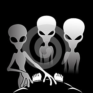 Three alien.