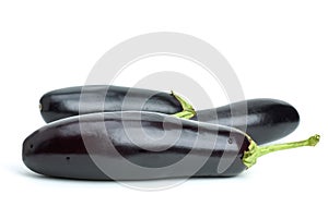 Three aubergines