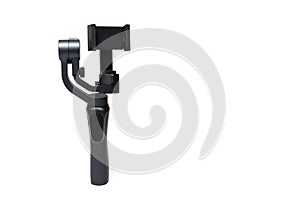 three axis stabilized motorized gimbal white background