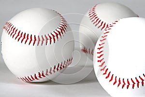 Three baseballs