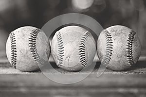 Three Baseballs photo
