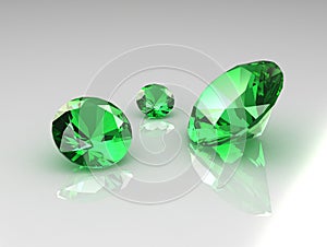 Three Beautiful Emeralds