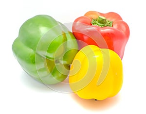 Three bell peppers