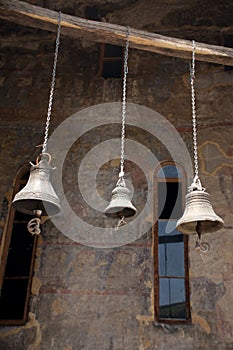 Three bells of cave monastery Vardzia