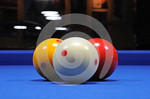 Three billiard balls II