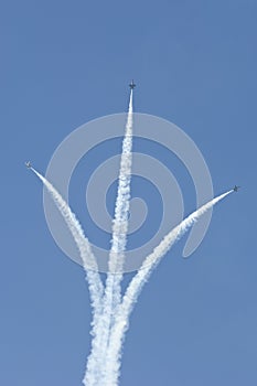 Three Blue Angels jets