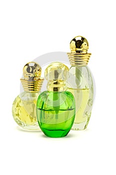 Three bottles of perfume