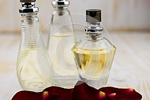 Three bottles perfume