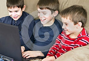 Three Boys Playing