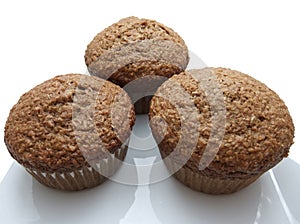 Three bran muffins