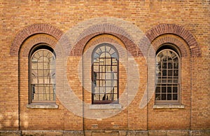 Three brick windows