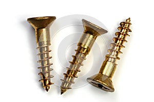 Three bronze screws