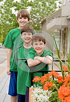 Three Brothers in Green