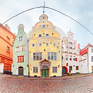 Three Brothers in the Old Town of Riga, Latvia