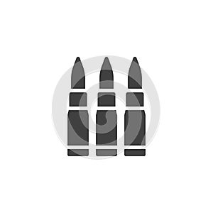 Three bullets vector icon