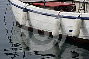 Three bumpers on a boat photo