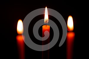 Three candles