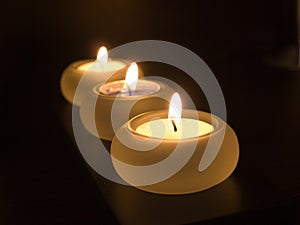 Three candles
