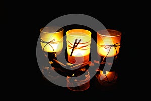 Three candles