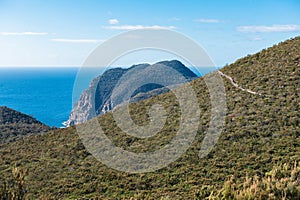 Three Capes Track leading to Cape Pillar, Tasmania