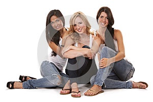 Three casual women