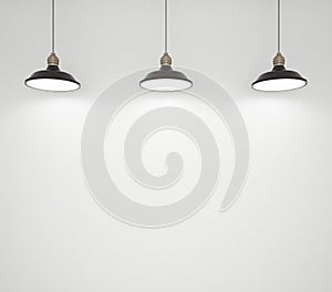 Three ceiling lamps