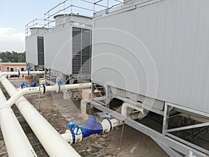 Three Cell Square Type Cooling Tower photo