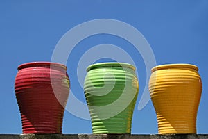 Three Ceramic Pots