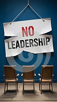 Three chairs sit under a 