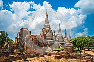 The three Chedis of Wat Phra Si Sanphet